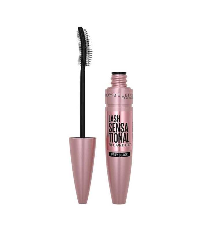 Maybelline New York Volume Mascara, Washable, Full Fan Effect, Long Eyelashes, Clump free, Lash Sensational, Very Black