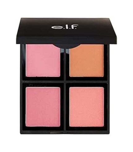 e.l.f. Cosmetics Powder Blush Palette, Four Blush Shades for Beautiful, Long-Lasting Pigment, Light