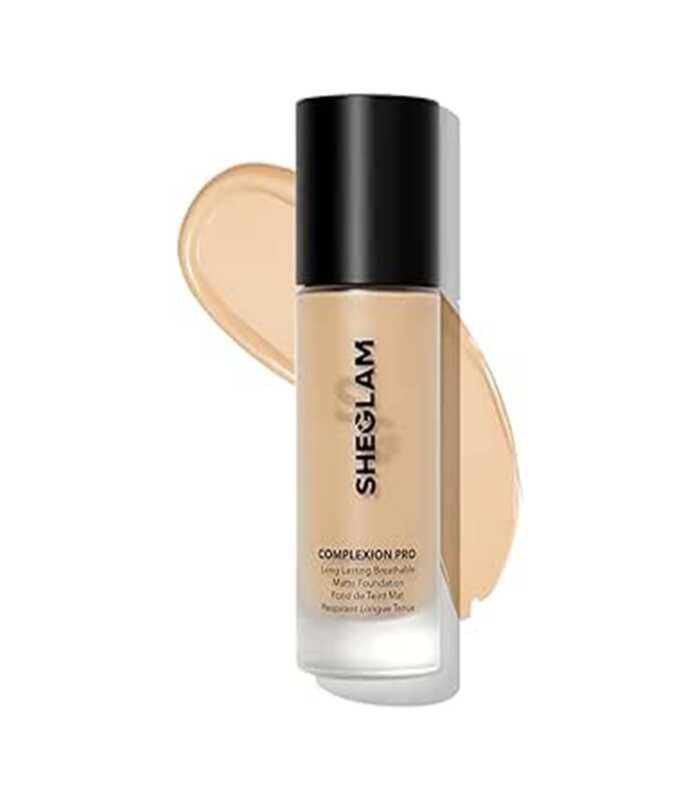 SHEGLAM Full Coverage Foundation Makeup Long Lasting Waterproof Matte Dewy Liquid Foundation - Nude
