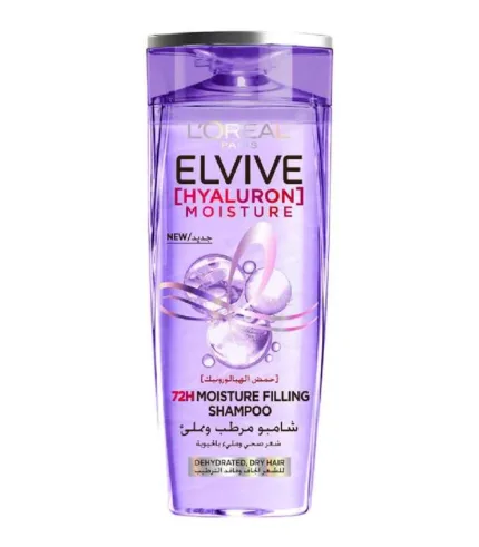 L'OREAL PARIS Elvive Hyaluron Moisture Shampoo For 400ML+ Conditioner 360ML For Frizzy & Dehydrated Hair