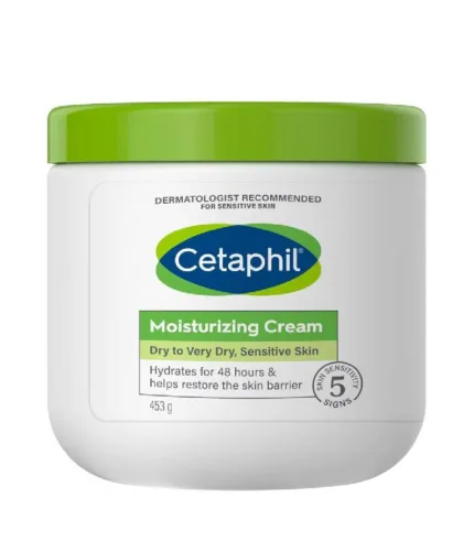 Cetaphil Moisturizing Cream, Face & Body Moisturizer for Men & Women, Dry to Very Dry and Sensitive Skin, Unscented, 453g